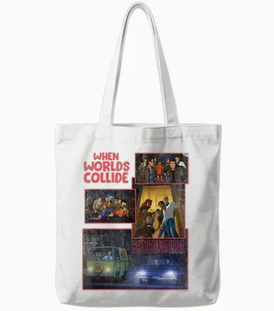 Scooby-Doo Scoobynatural When Worlds Collide Tote Bags - White
