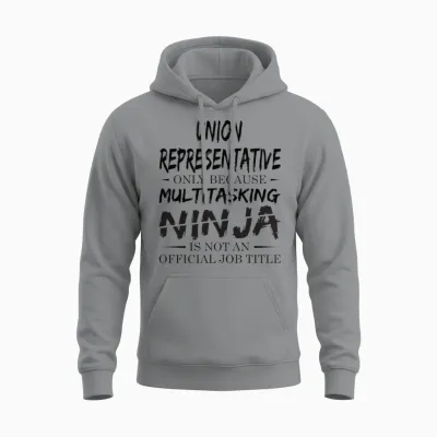 Ninja Union Representative Unisex Hoodie - Sport Grey