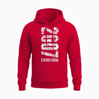 18 Years Old Man 2007 Birthday 18 Years Limited Edition Unisex Hoodie - Red