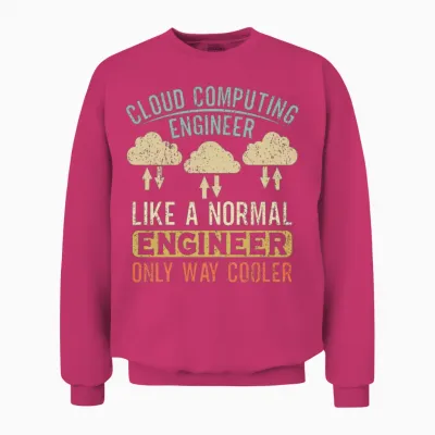 Cloud Computing Engineer Definition Retro Computer Unisex Sweatshirt - Heliconia