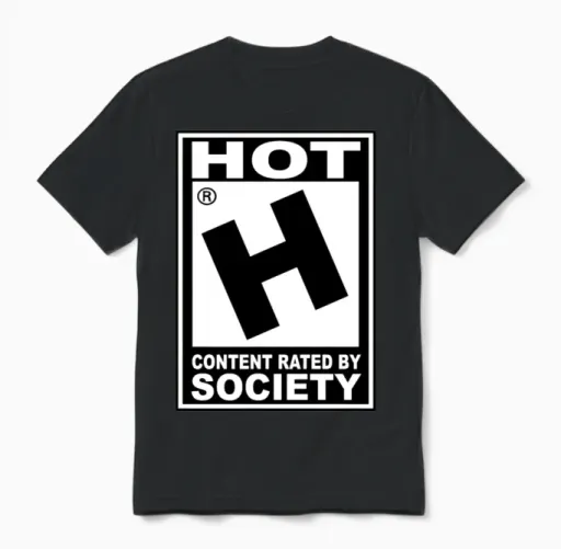 Hot Rated Unisex T-Shirt in Black