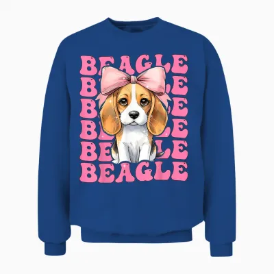 Coquette Bow Beagle Fille Chien Maman Fête Des Mères Rose Unisex Sweatshirt - Royal