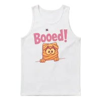 Cute Mummy Halloween Comic Design Unisex Tank Top - White – 1