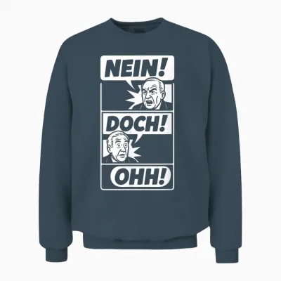 Nein! Doch! Ohh! - Kultreaktion in Comic Style Unisex Sweatshirt - Dark Heather