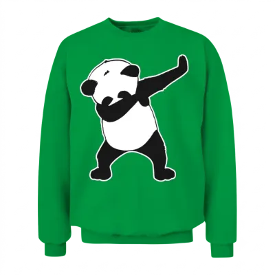 Dab Life Panda Dance Funny Unisex Sweatshirt - Irish Green