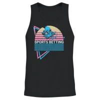 Sports Betting Bettor Retro Unisex Tank Top - Black – 2