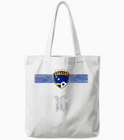 Retro Curacao Flagge Curacaoan Pride Lovers Tote Bags - White