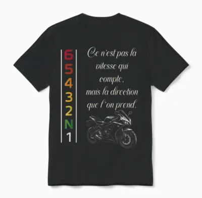 Passion Moto – Gift for Biker Original Unisex T-Shirt - Black