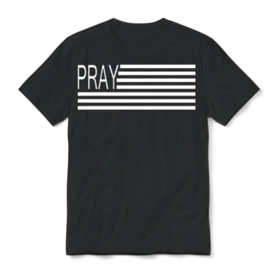 Pray Flag Kirk Cameron's Campfire Revival Prayer Unisex T-Shirt - Black