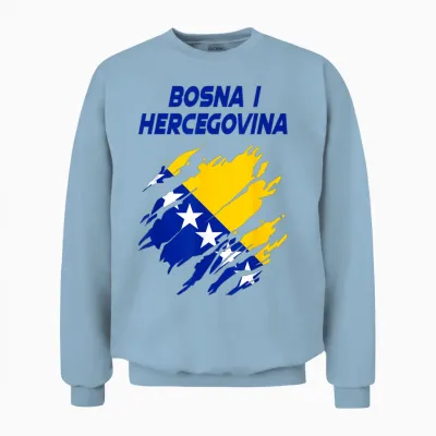 Bosnien Flagge Herzegowina Unisex Sweatshirt - Light Blue