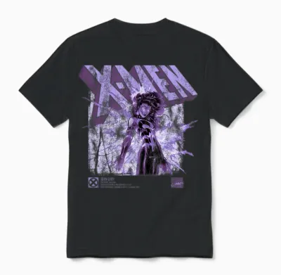 Marvel X-Men Jean Grey Info Unisex T-Shirt - Black
