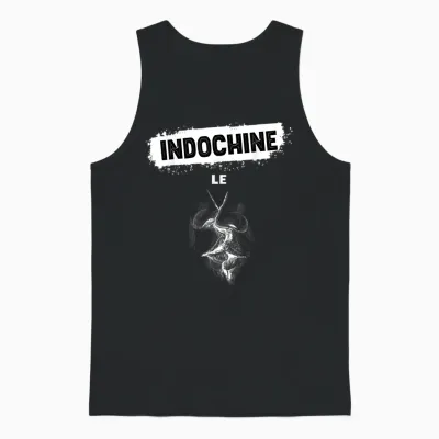 The Kiss of Indochina Passion Love Music Man Woman T-Shirt, Black, S Unisex Tank Top - Black