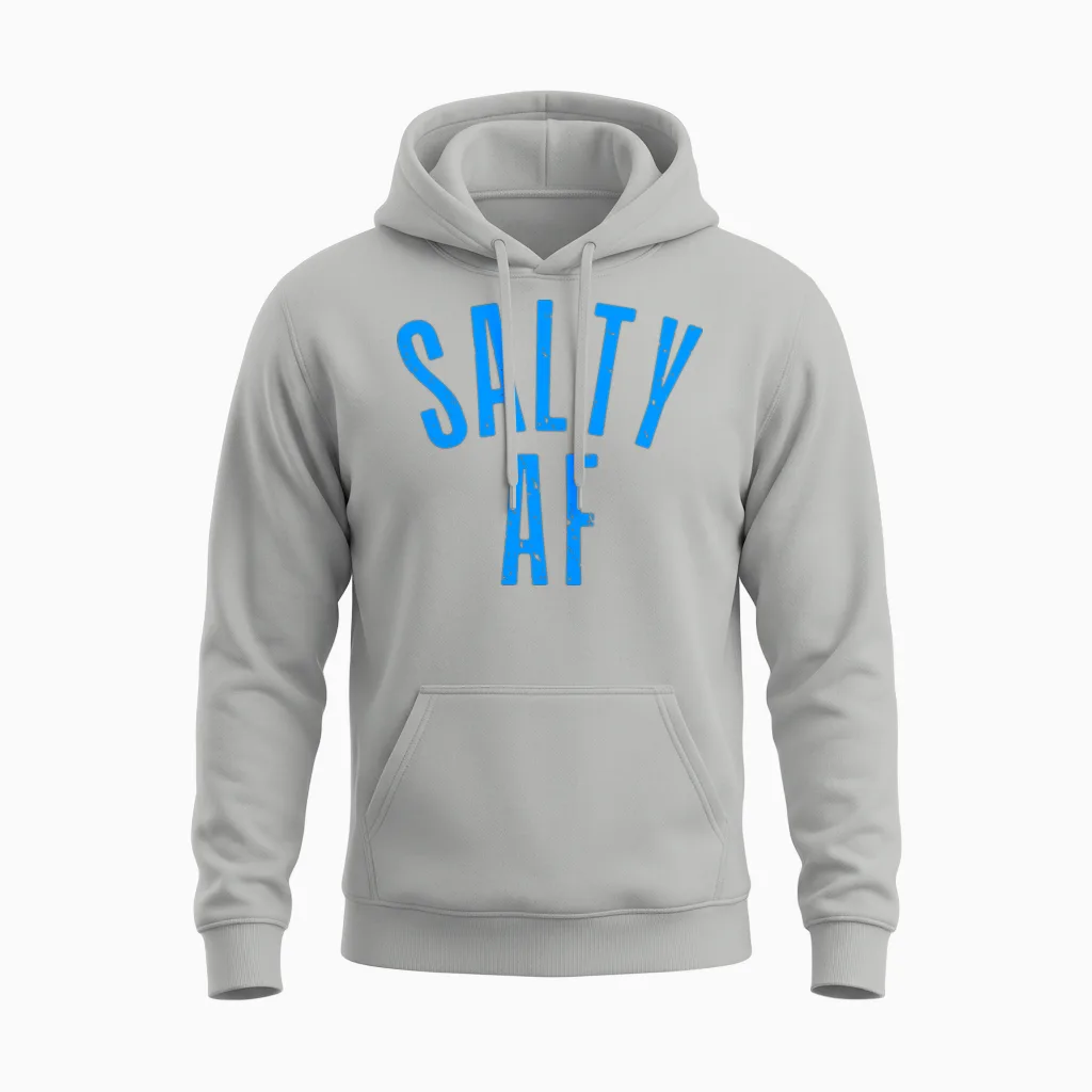 Salty Af Unisex Hoodie in Ash