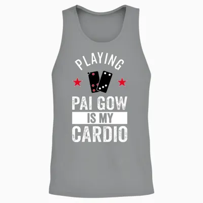 Playing Pai Gow Is My Cardio Unisex Tank Top - Sport Grey