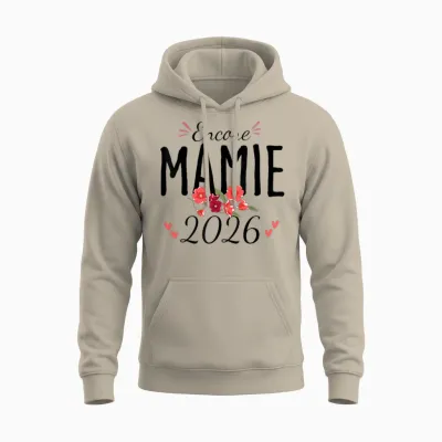 Encore Granny 2026 Announcement Pregnancy Grandmother Unisex Hoodie - Sand