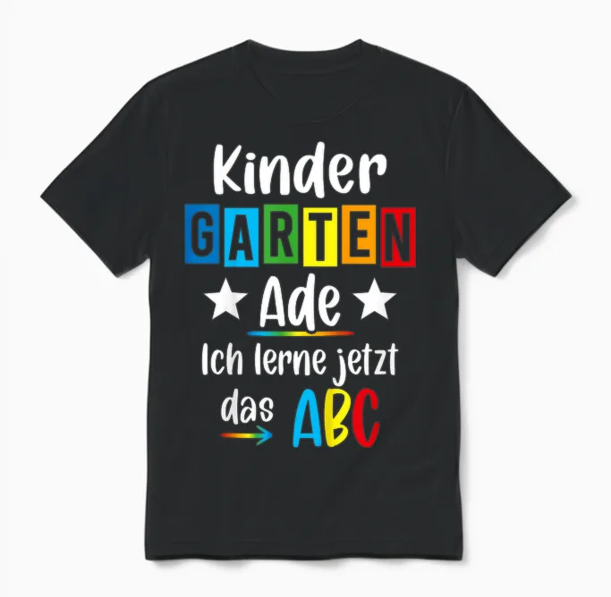 Kita Abgänger 2026 Kita Geschafft 2026 Kita Ade 2026 Unisex T-Shirt in Black