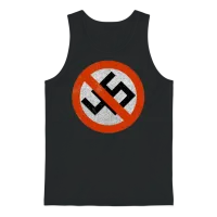 No 45, No Trump Anti Trump Print - Distressed Unisex Tank Top - Black – 1