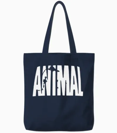 Animal Tote Bags - Navy