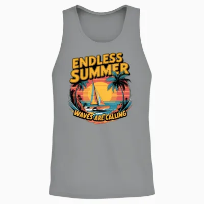 Waves Are Calling 3 Unisex Tank Top - Sport Grey