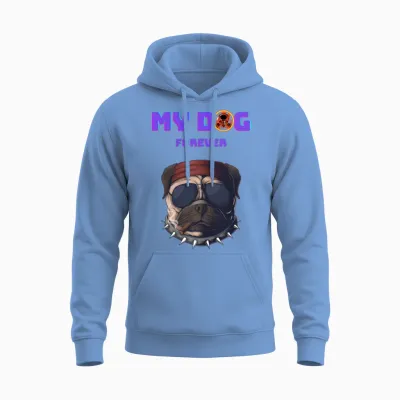 The Boss Dog Unisex Hoodie - Carolina Blue