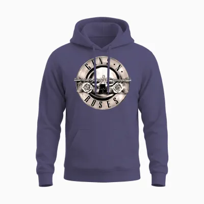 Official Guns N' Roses Vintage Ball Logo Rock Band Music Unisex Hoodie - Heather Sport Dark Navy