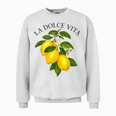 La Dolce Vita X Lemon/lemon/limoncello T-Shirt, White, S Unisex Sweatshirt - White