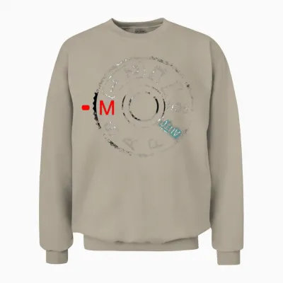 Shoot A7 Manual (distressed) - Mediarena.com Unisex Sweatshirt - Sand