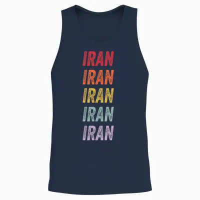 Iran Unisex Tank Top - Navy