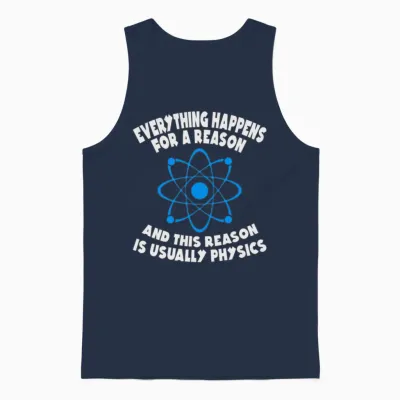 Physics Reason Unisex Tank Top - Navy