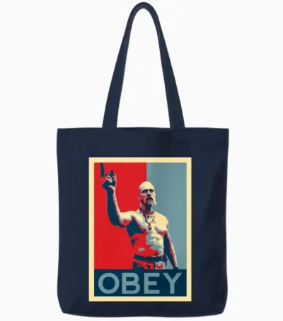 Techno Viking Tote Bags - Navy