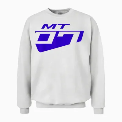 Mt-07 Sport Bike Motorcycle Unisex Sweatshirt - White