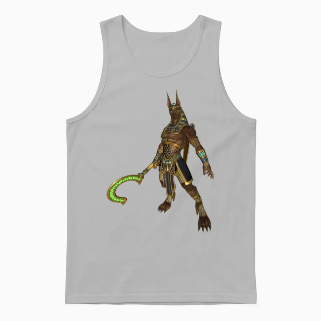 Smite Anubis Unisex Tank Top in Ash