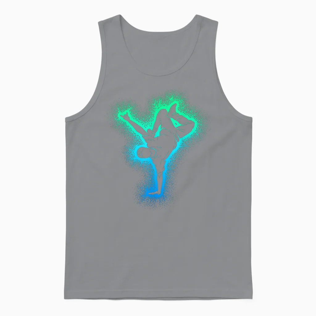 Breakdance Breakdancing Boys' T-Shirt, Black, S Unisex Tank Top in Sport Grey