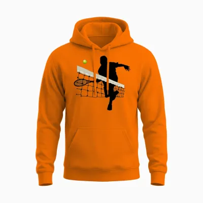 Tennis Unisex Hoodie - Safety Orange