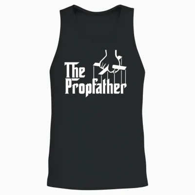 Propfather Unisex Tank Top - Black