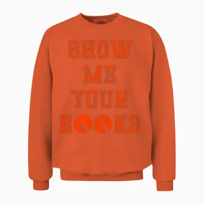 Show Me Your Books Unisex Sweatshirt - Orange