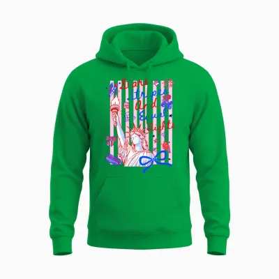 Stars Stripes and Equal Rights 4th of July Liberty Women Unisex Hoodie - Irish Green