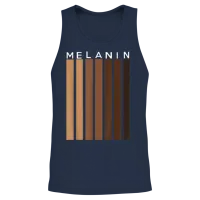 Oheneba: Melanin Shades Black Pride Gift Unisex Tank Top - Navy – 2