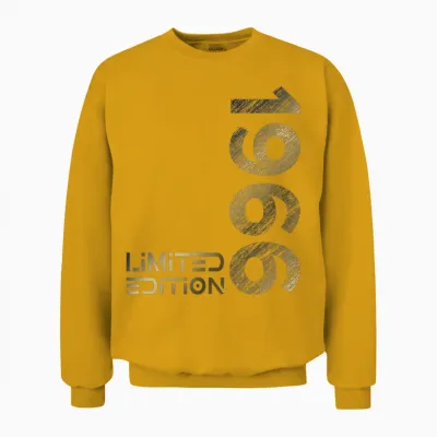 Limited Edition Jahrgang 1966 Mann Frau 60. Geburtstag Unisex Sweatshirt - Gold