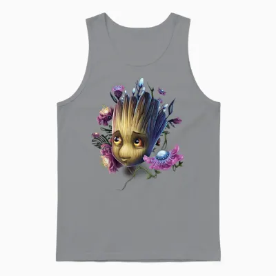 Marvel Guardians of the Galaxy Groot Flowers Unisex Tank Top - Sport Grey