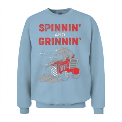 Tractors Dri Tractor Pulling Unisex Sweatshirt - Light Blue