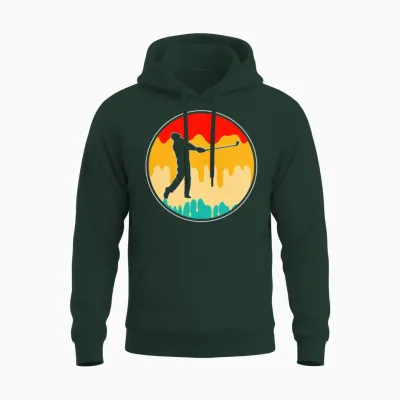 Golf Retro Unisex Hoodie - Forest
