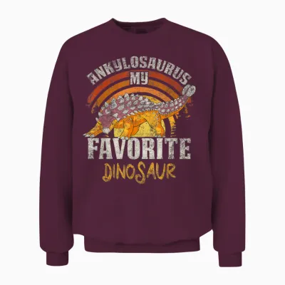 Ankylosaurus My Favorite Dinosaurier Design Für Paläontologen Unisex Sweatshirt - Maroon