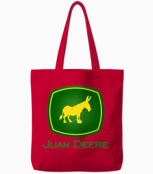 Juan Deere - the Farmer - the Gardener - The Tote Bags in Red