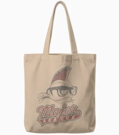 Major League Vintage Logo Tote Bags - Natural