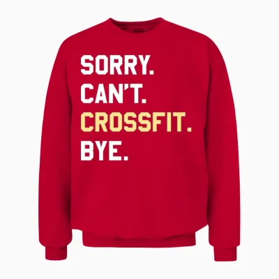 Funny Crossfit Gift for Men Women Boys or Girls Unisex Sweatshirt - Red
