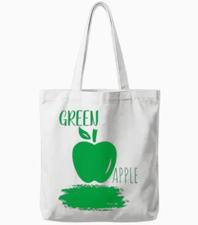 Awesome Green Apple Tote Bags - White