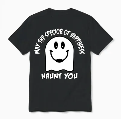 The Spector of Happiness Retro Unisex T-Shirt - Black