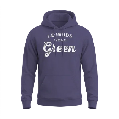 Legends Wear Green Team Spirit Game Gear Color War Unisex Hoodie - Heather Sport Dark Navy