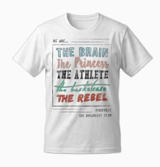 The Breakfast Club We Are… Unisex T-Shirt in White